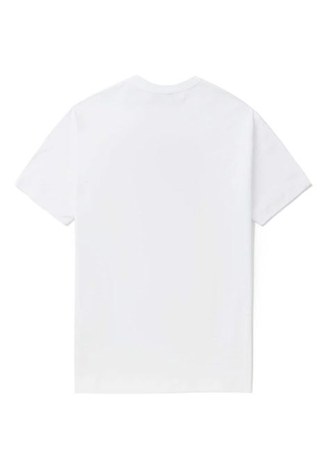embroidered logo t-shirt unisex whitr COMME DES GARÇONS PLAY | AX-T064-0512